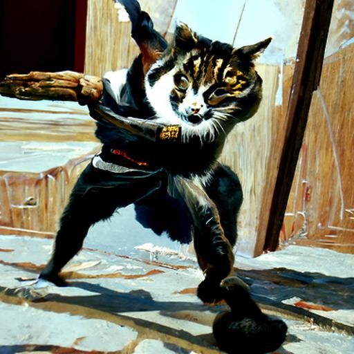 Karate cat