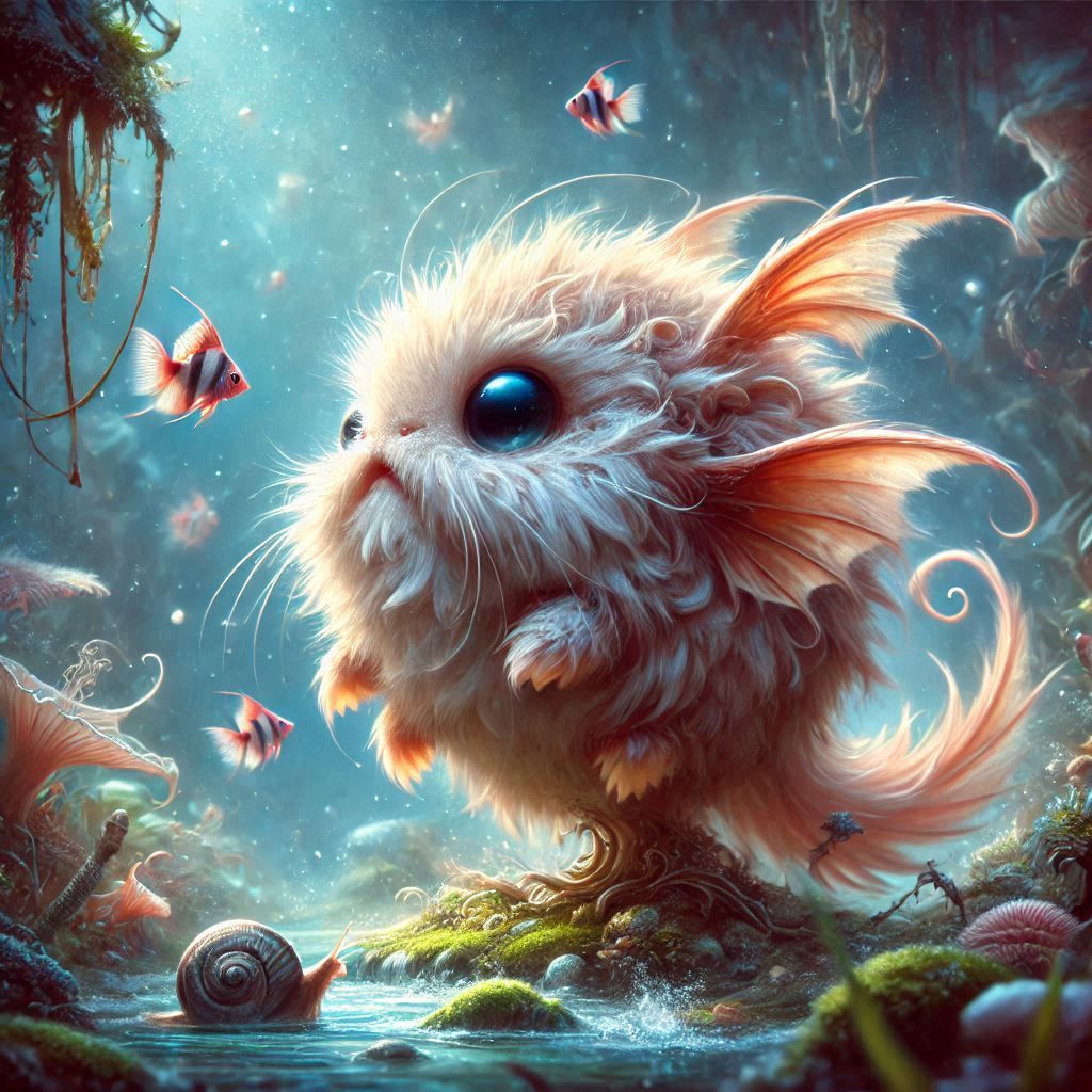 adorable fairy-tale fantasy creature portrait..