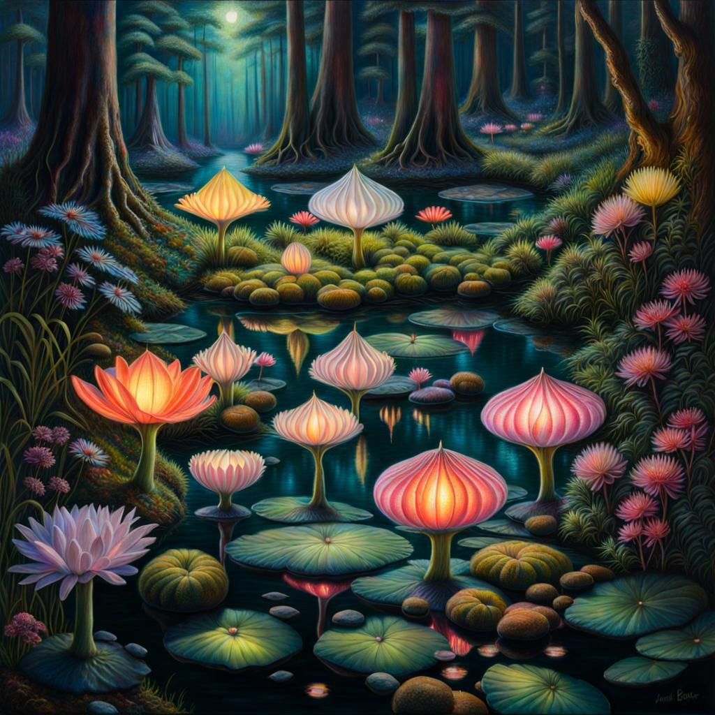 Fairy Pod Forest - AI Generated Artwork - NightCafe Creator