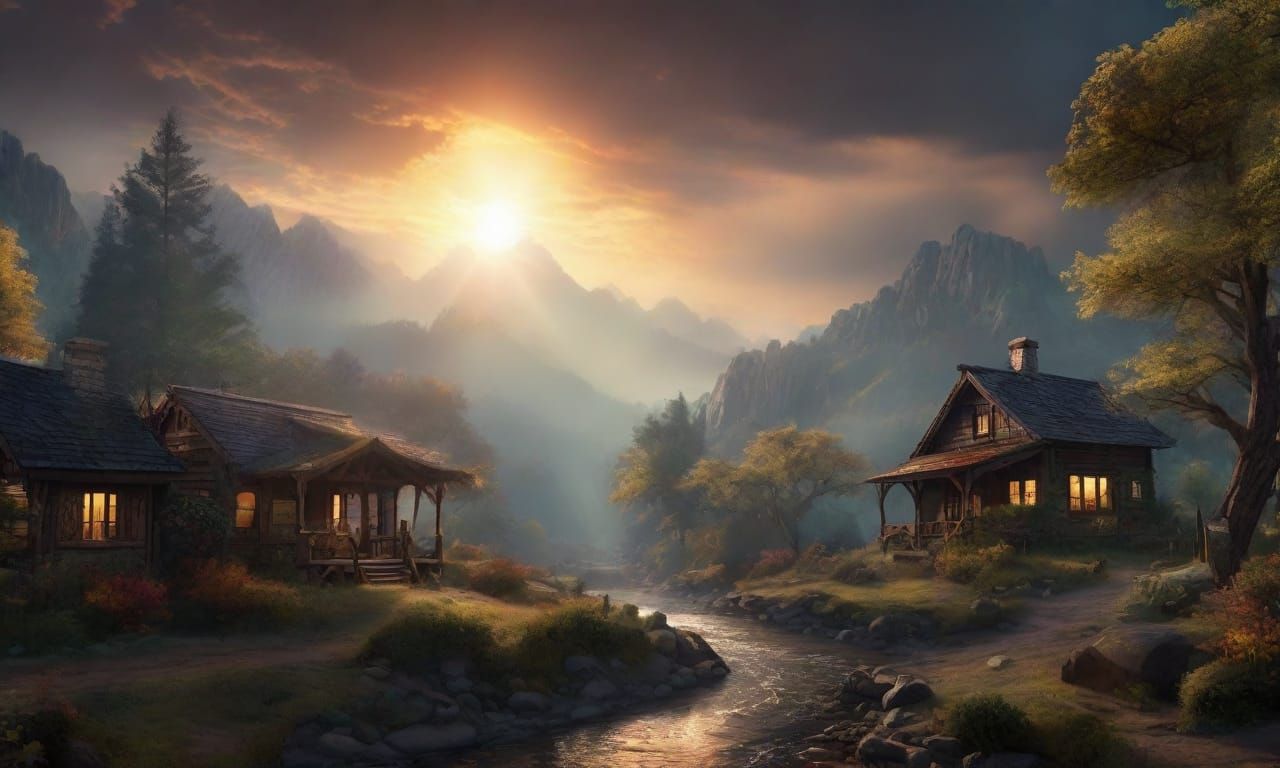 Sunrise at the Stream