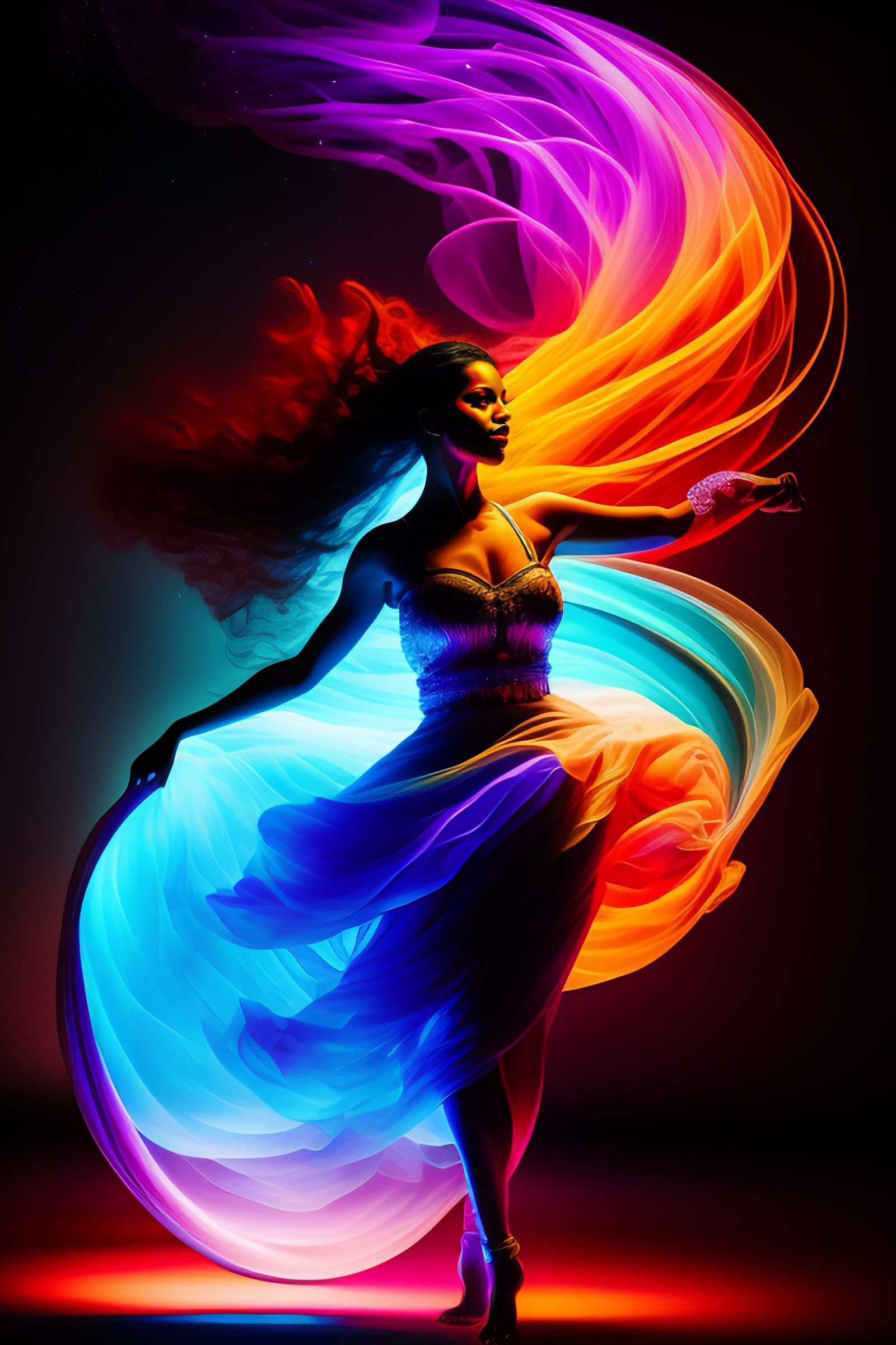 Rainbow Reverie: A Dance of Colors