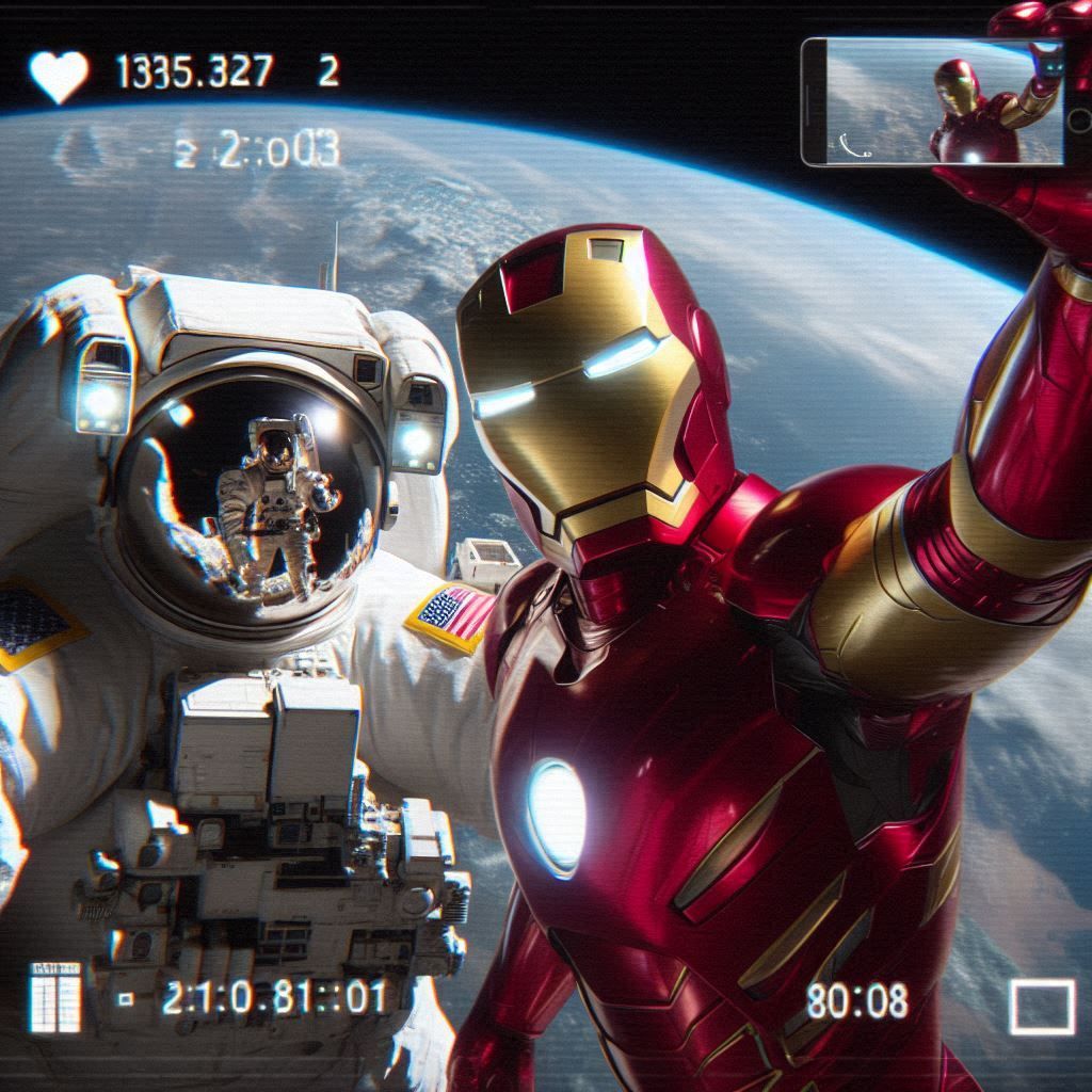 Iron Man's Astronaut Vampire Selfie