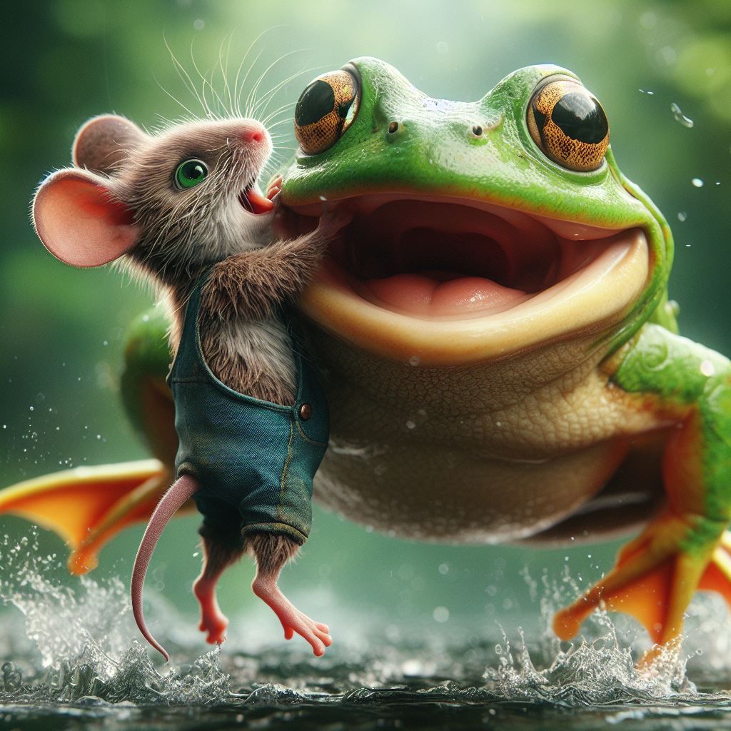 Wee little frog wrangler