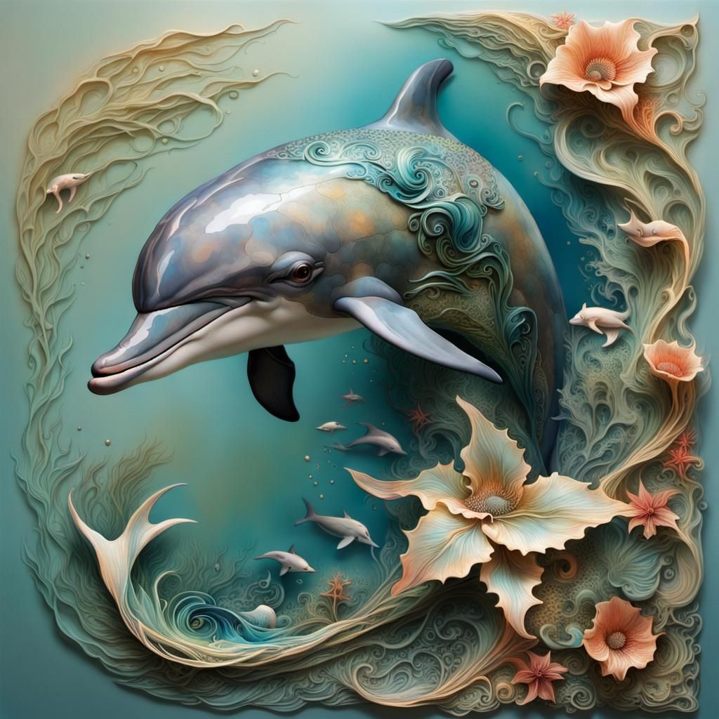 Dolphin artwork  by @Virtual Artist