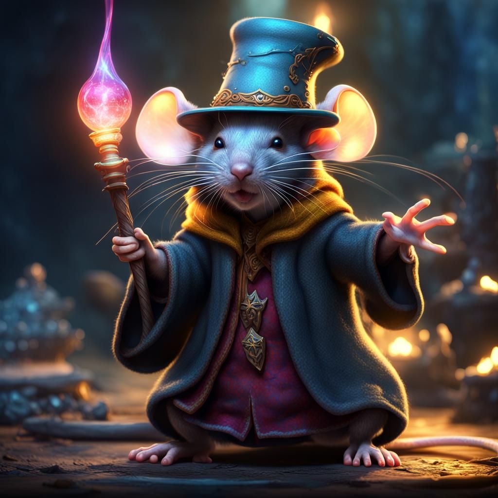 Mouse Wizard - AI Generated Artwork - NightCafe Creator