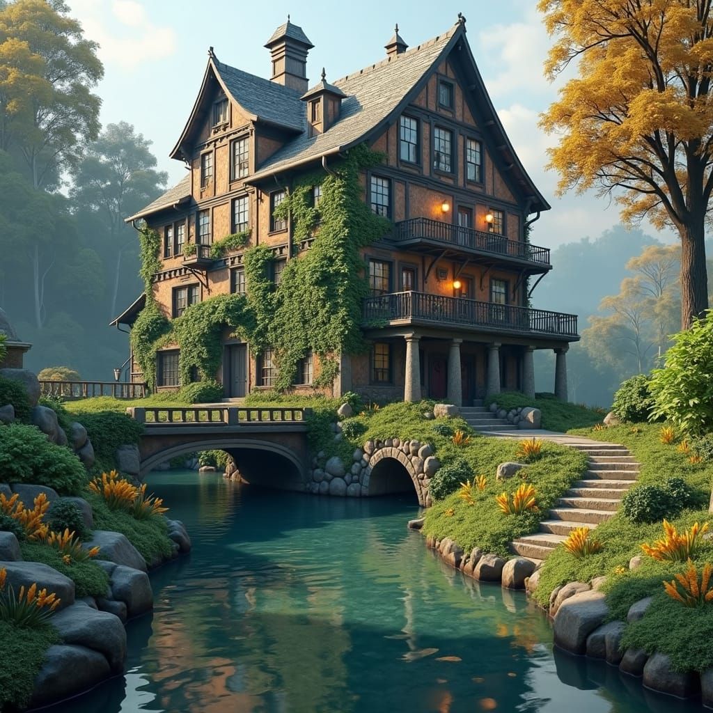 House in forest  by @Pseudonym