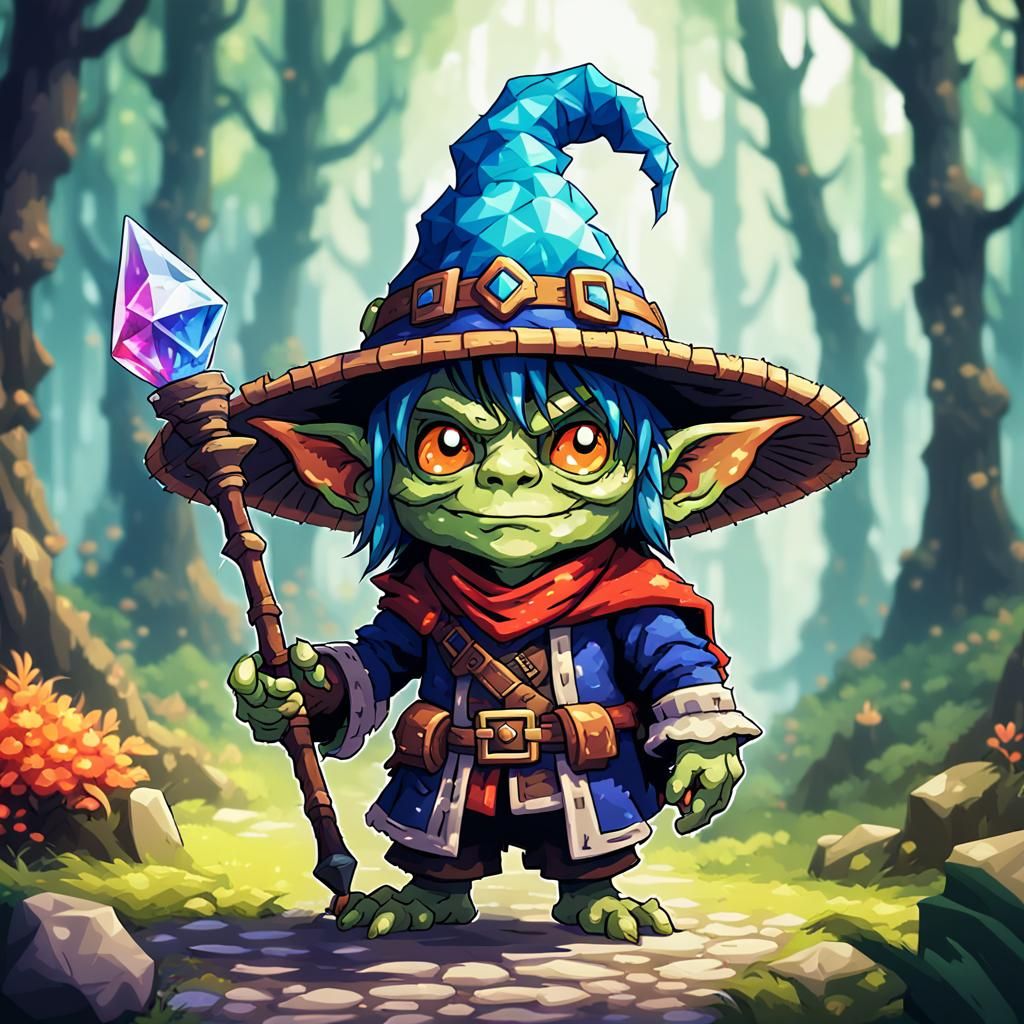 Oop the goblin : Crystal snatcher extraordinaire:  by @Billcat
