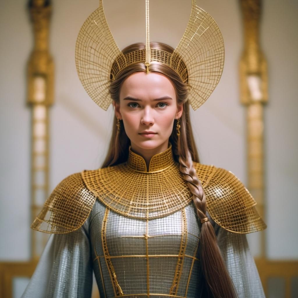 Beautiful Kriemhild in a room