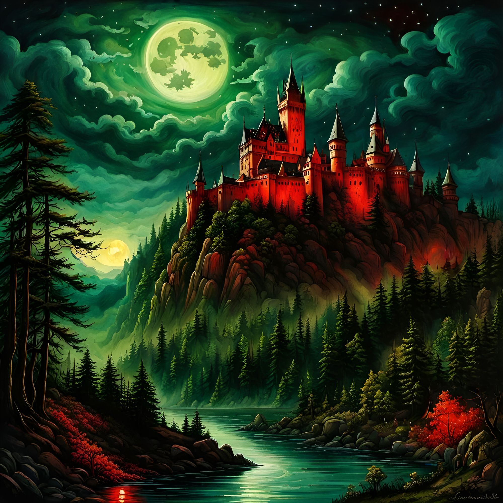 Black and White surrealism in an abstract world