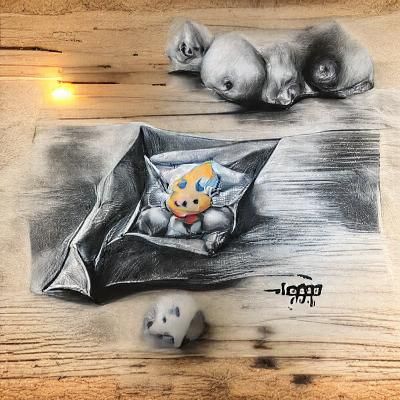 Togepi | Charcoal Drawing