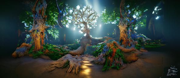 Enchanted Forest Tree of Life photorealism 8K resolution Unr...