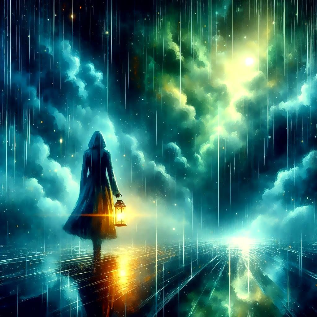 Lantern starlight downpour