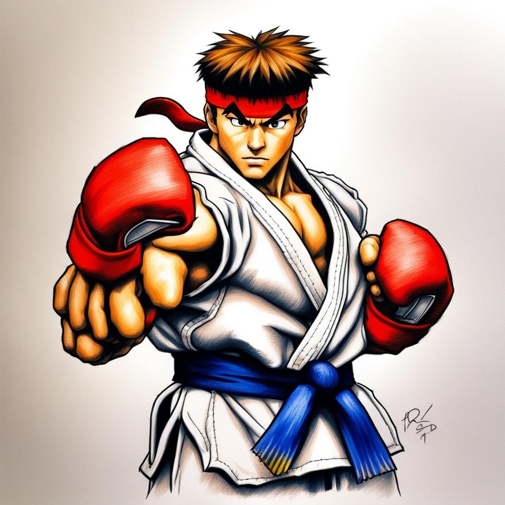 Street Fighter: Ryu - AI Generated Artwork - NightCafe Creator