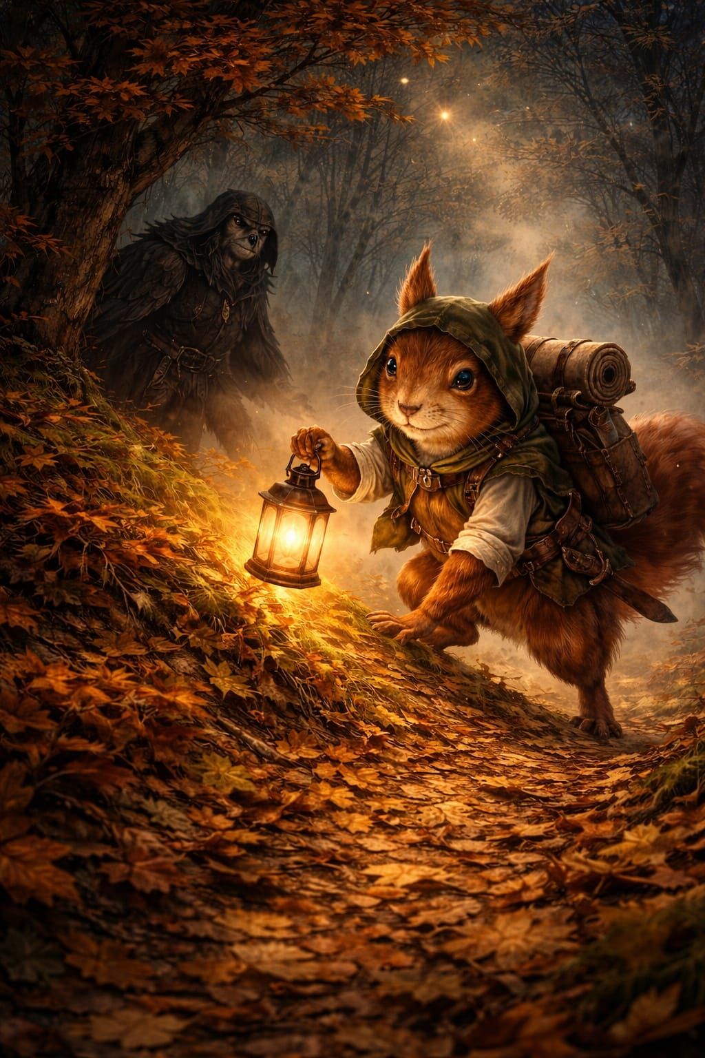 Digitálně ručně malovaná ilustrace s viditelnými tahy štětcem, jemné malířské ztvárnění, hybridní textura kvase a akvarelu, bohaté hmatové p...