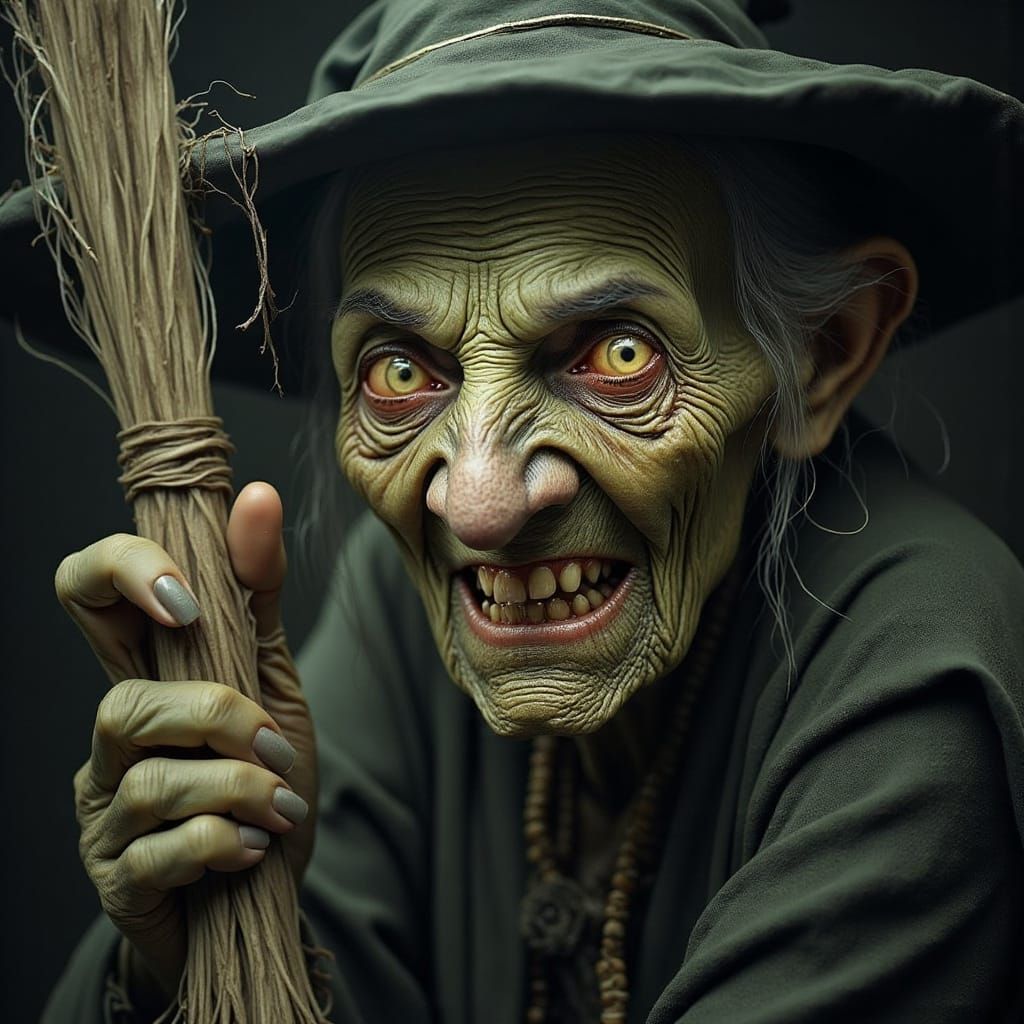 A withered, gnarled crone