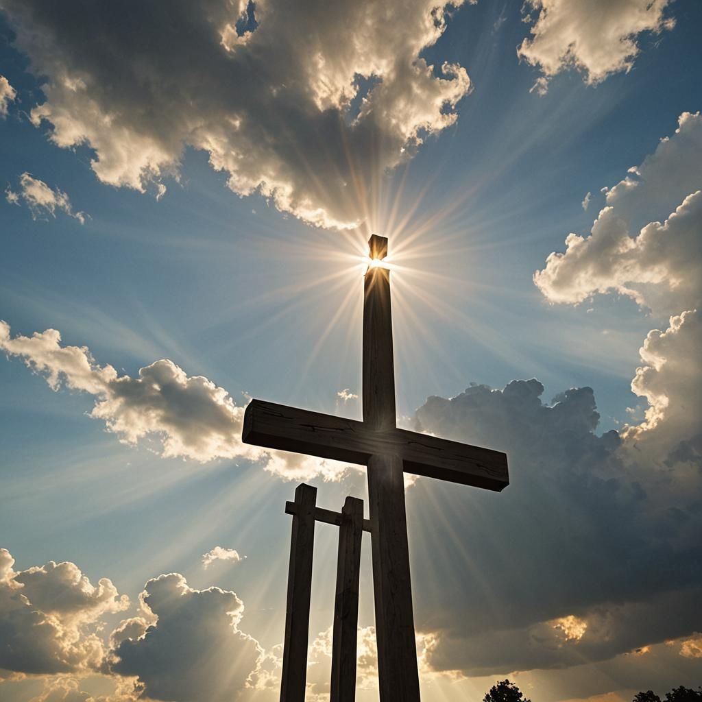 The light illuminated the cross yes I heard you