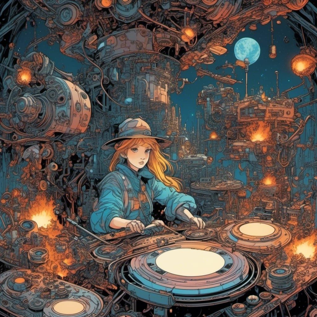 <lora:Classical:0.8> 
Ein Auge das eine elektronische Platine widerspiegelt , welches von einem Herz umschlossen wird und in Flammen steht....