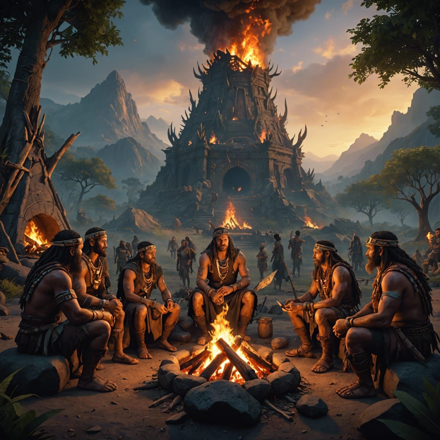 Ancient Stories Told Around A Fire