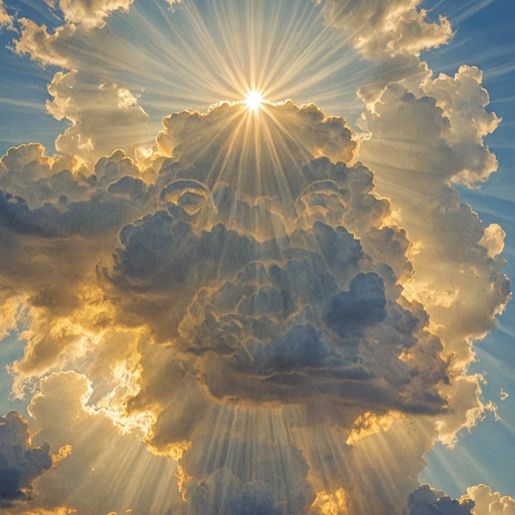 אריה שואג עשוי אש עומד על צוק גבוה