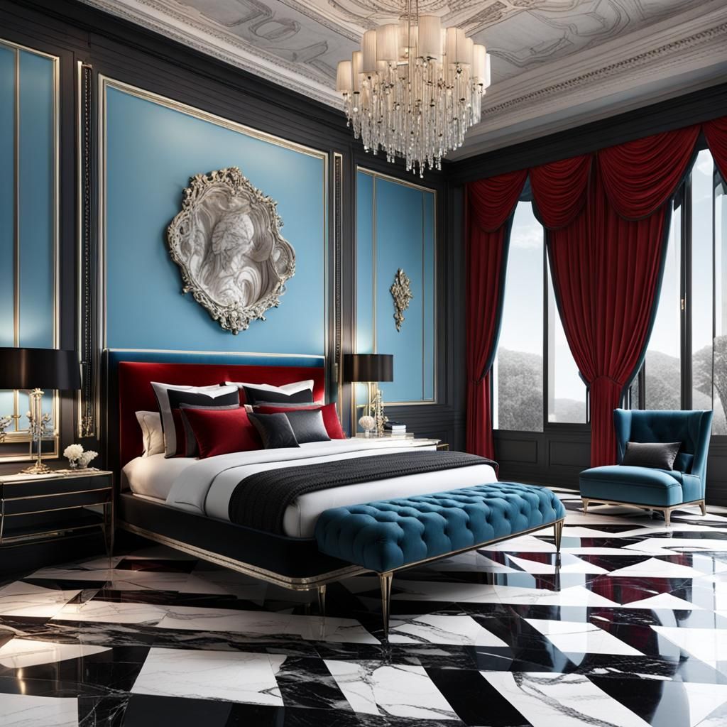 AI- luxurious bedroom collection