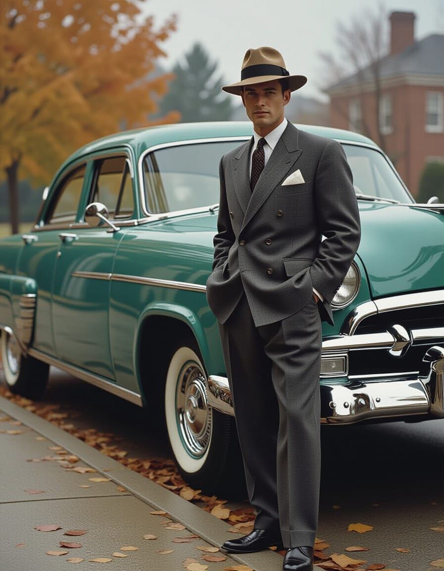 1950s men's attire   by @ArtByAj