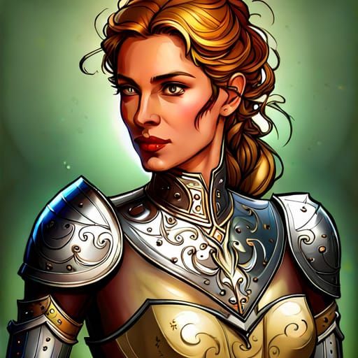 Medieval lady knight