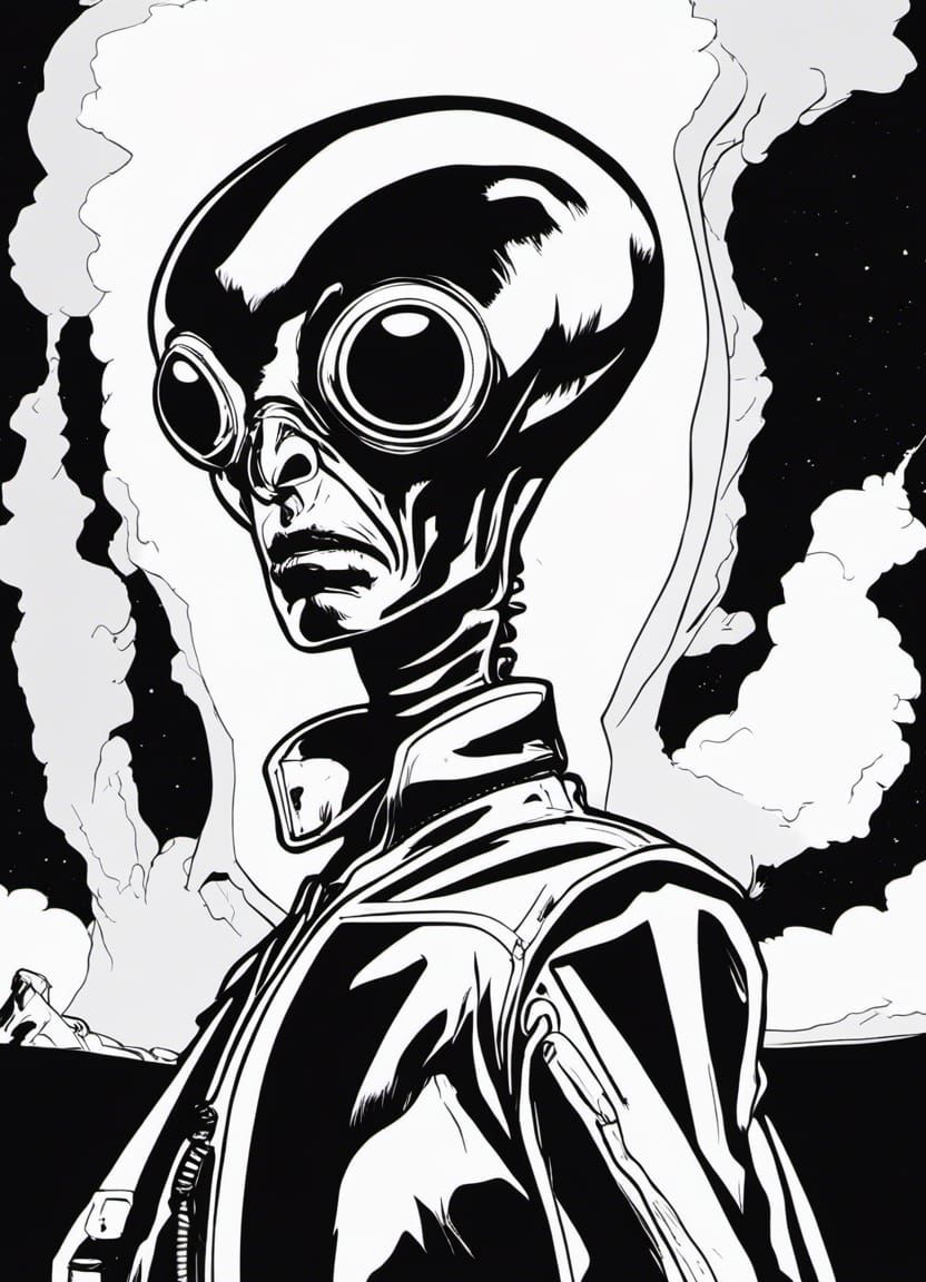 Alien coloring page (3 of 3)