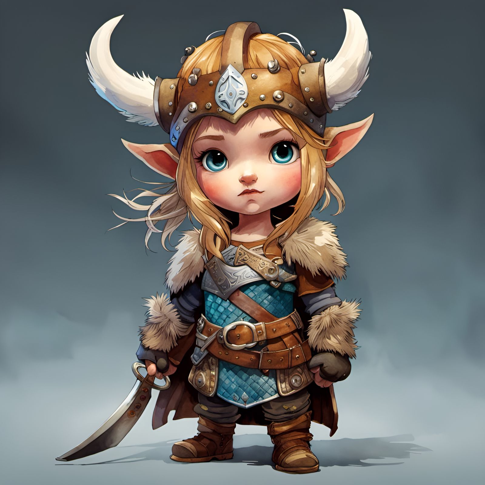 Little Viking - AI Generated Artwork - NightCafe Creator