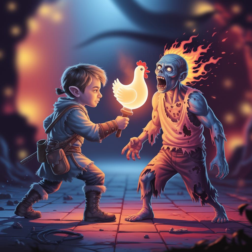 "Oh, it's a +5 rubber chicken. Never mind. It all makes sense now." 😁