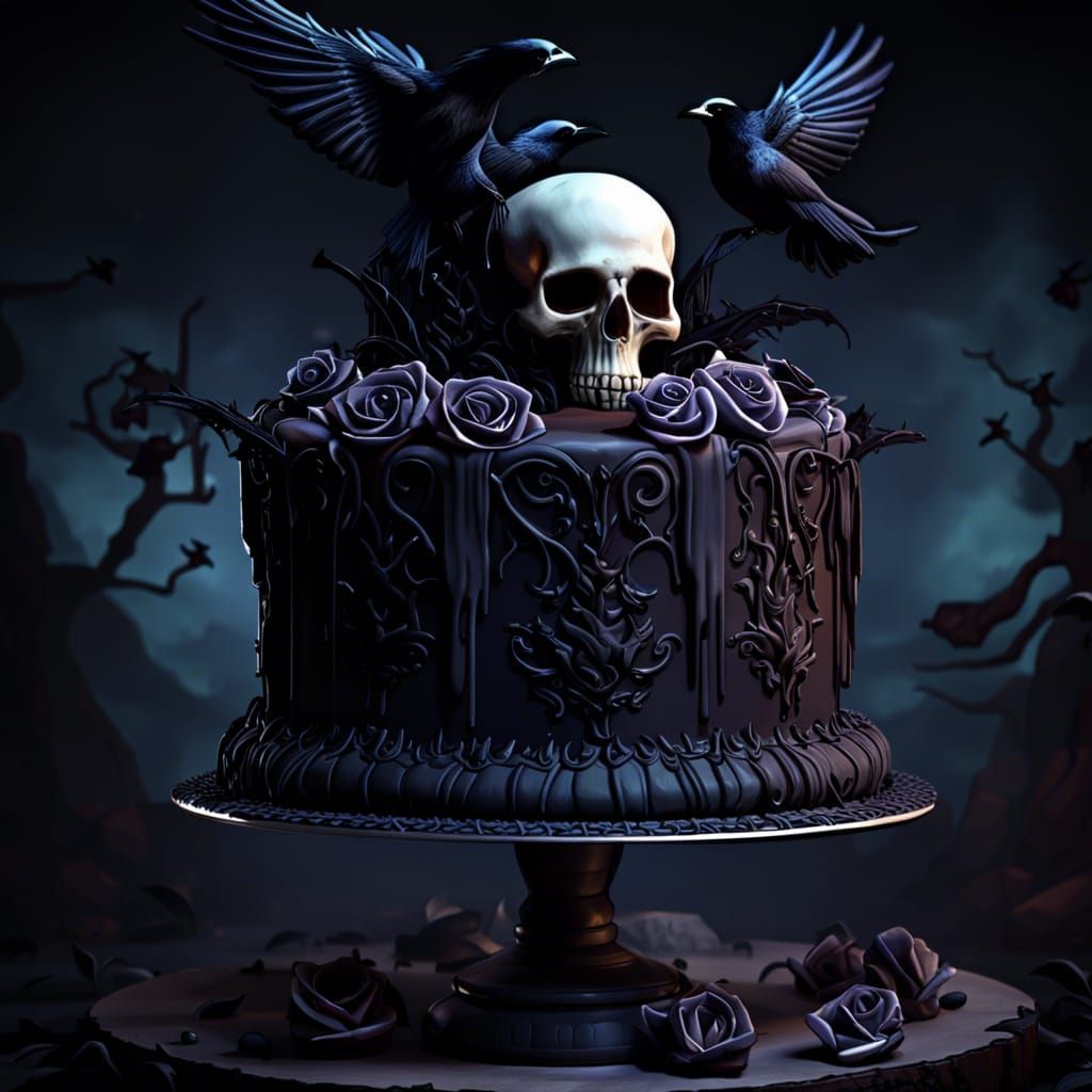 Gothic cake  by @Corvius 