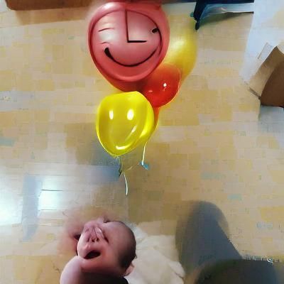 Happiness for the first time.