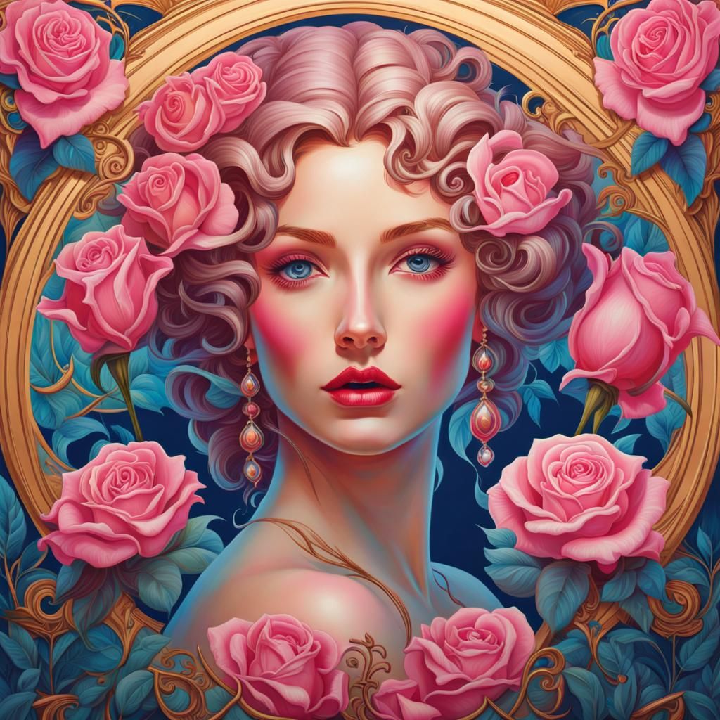 I am a pink rose 4.