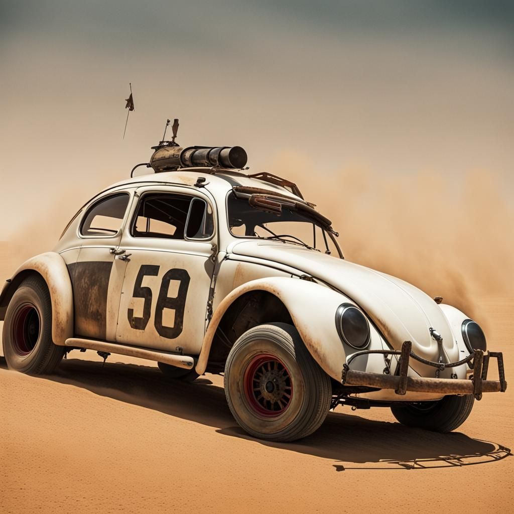 VW beetle in “Mad Max: Fury Road.”