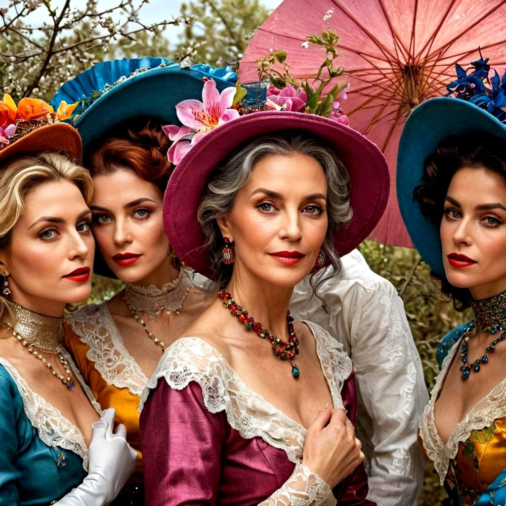 Expressive Portrait of a Charming Lady in Hyperrealism