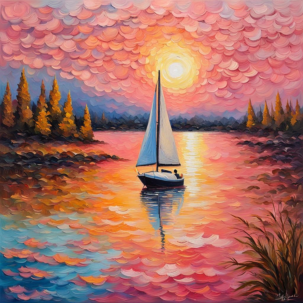 Sailing into the Sunset  by @HappyFlower