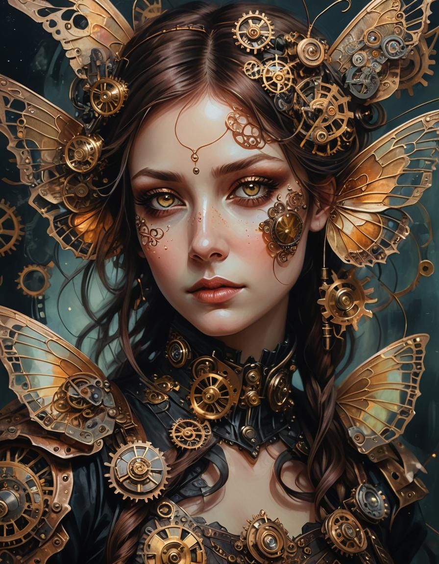 steampunk woman
