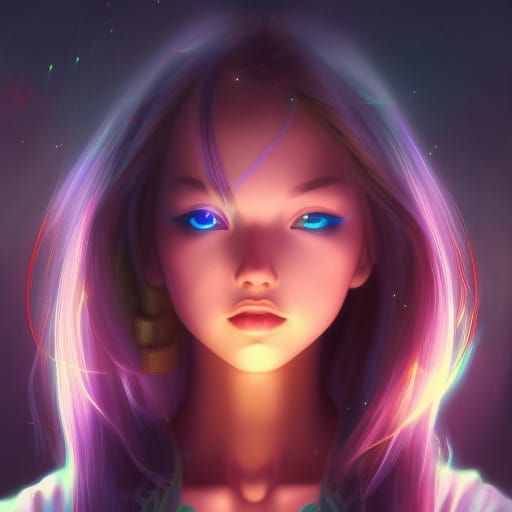 Space anime girl - AI Generated Artwork - NightCafe Creator