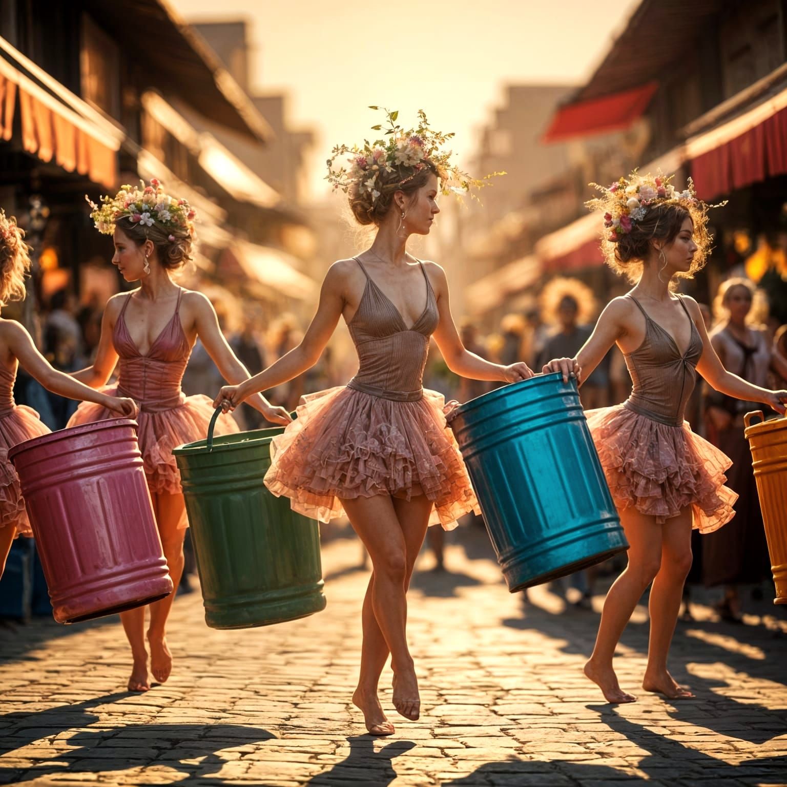 Trash can festival  by @Sarati