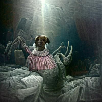 what the dog doin?