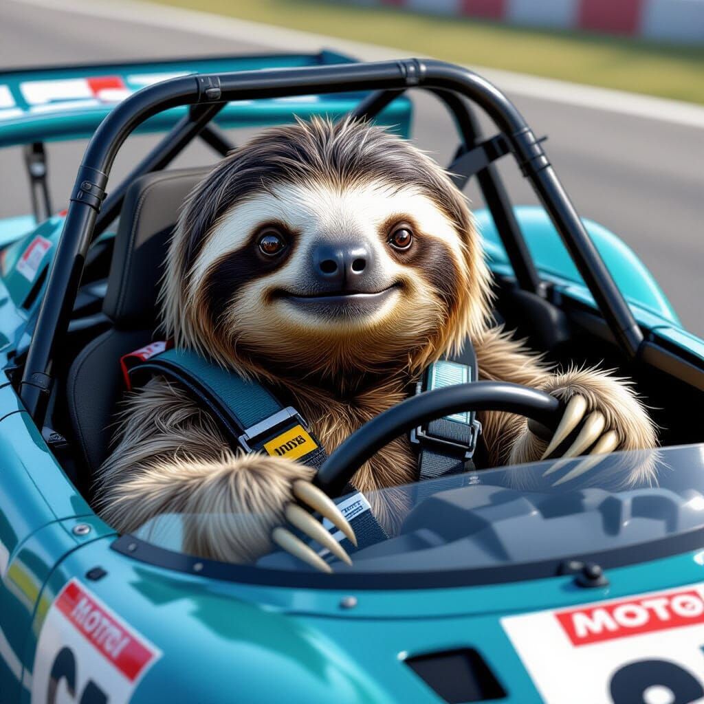 World’s fastest sloth  by @RFIC Wizard