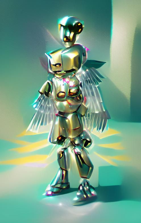 shiny robot angel  