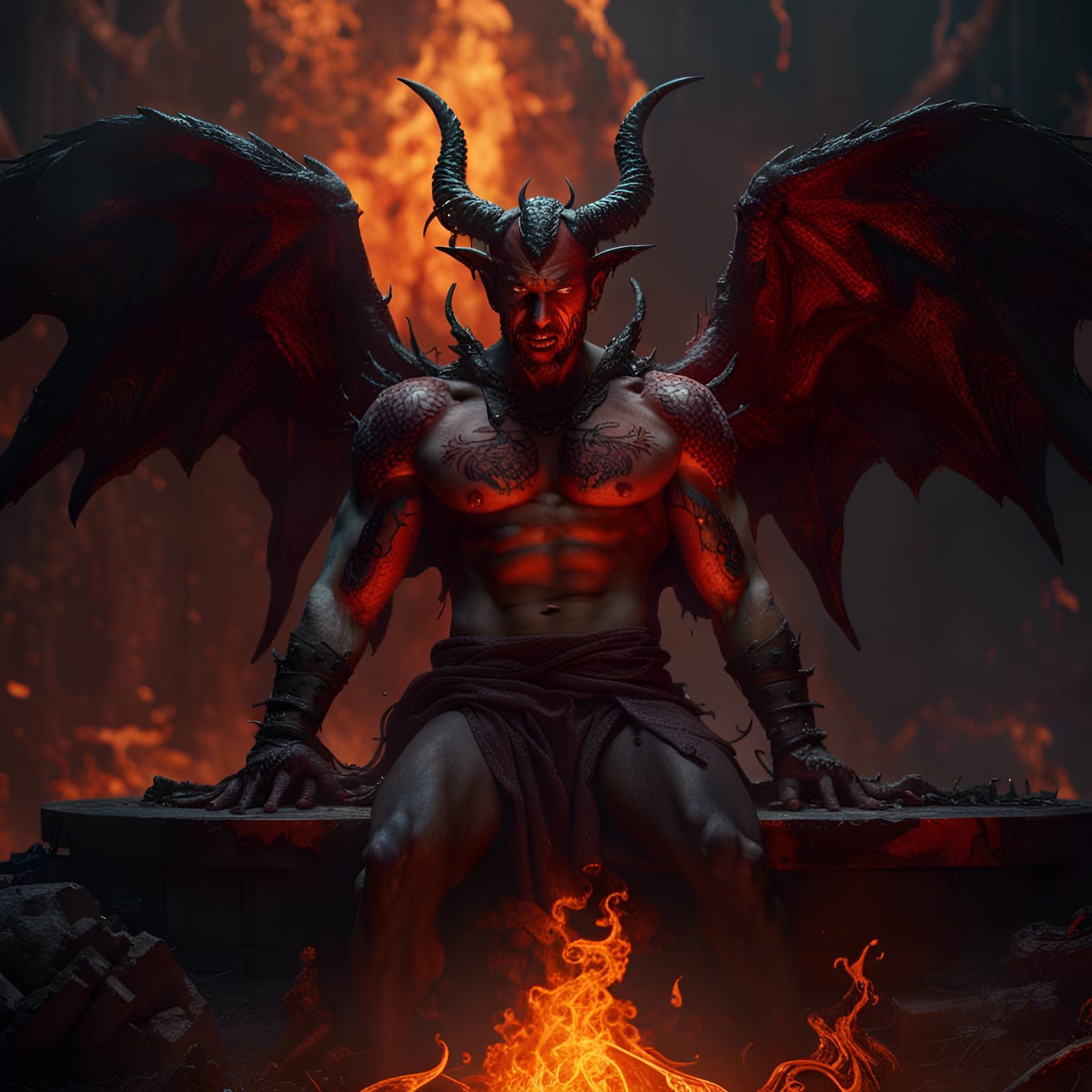 The Devil Great Body - AI Generated Artwork - NightCafe Creator