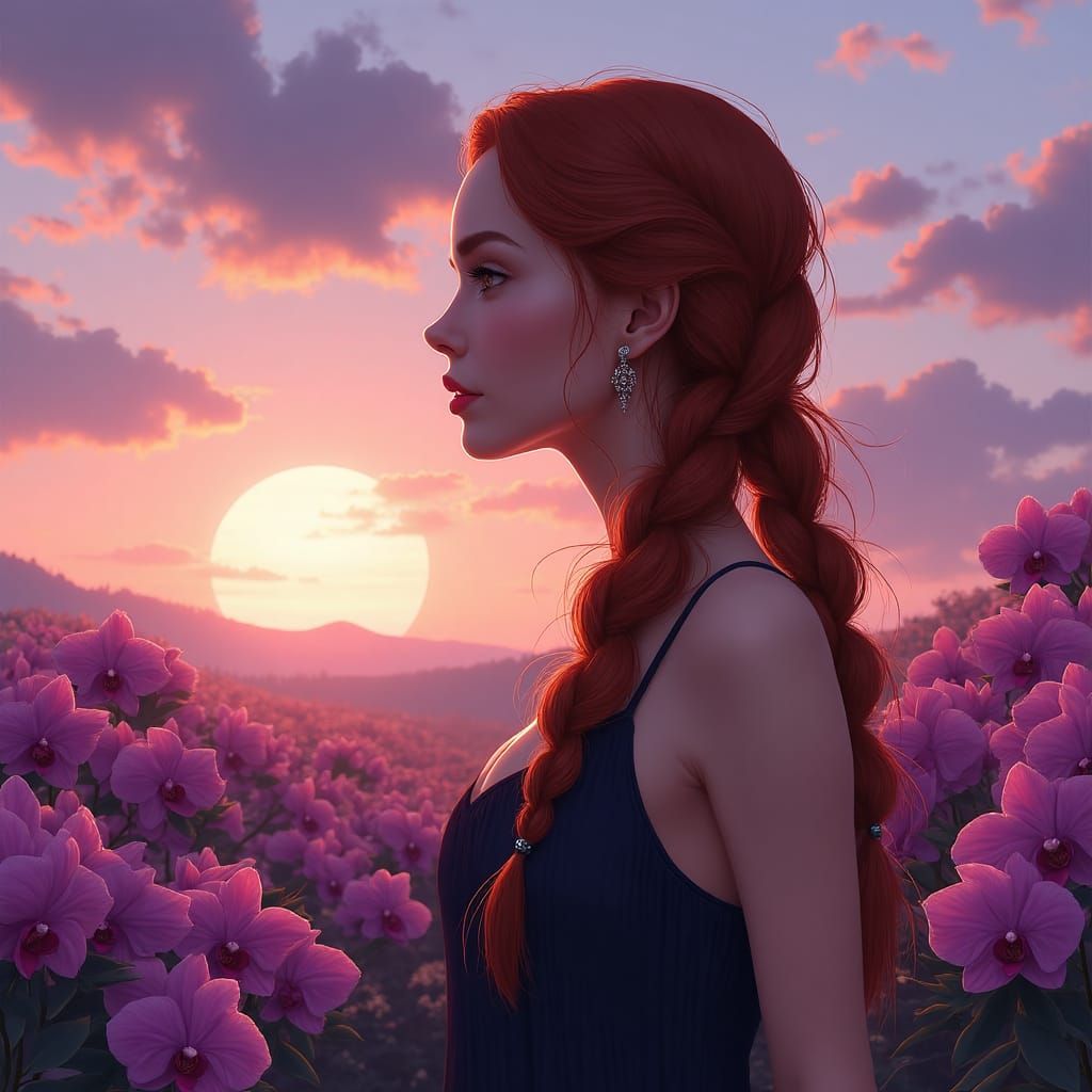 Orchid sunset