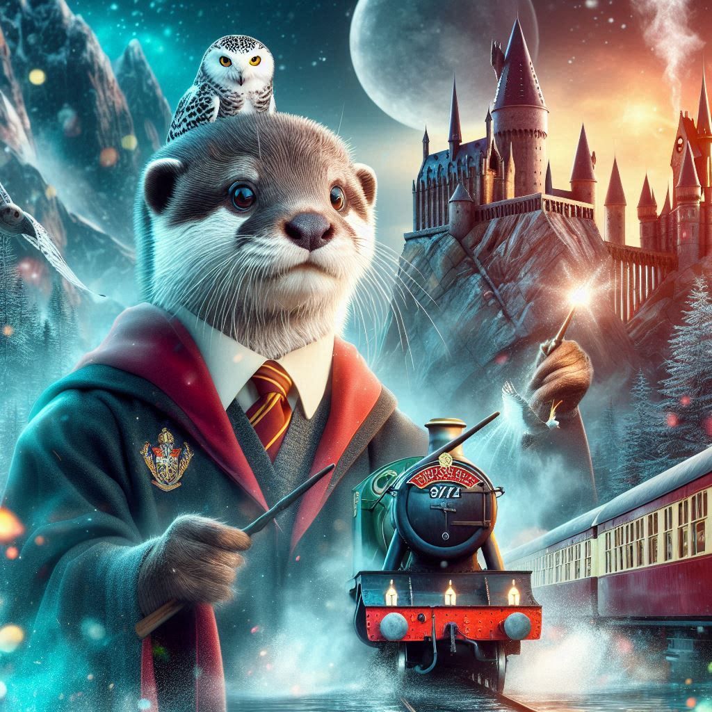 Harry "Otter" and the Hogwarts Express