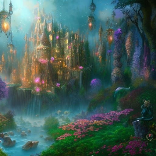 whimsical fairy wonderland - AI Generated Artwork - NightCafe Creator