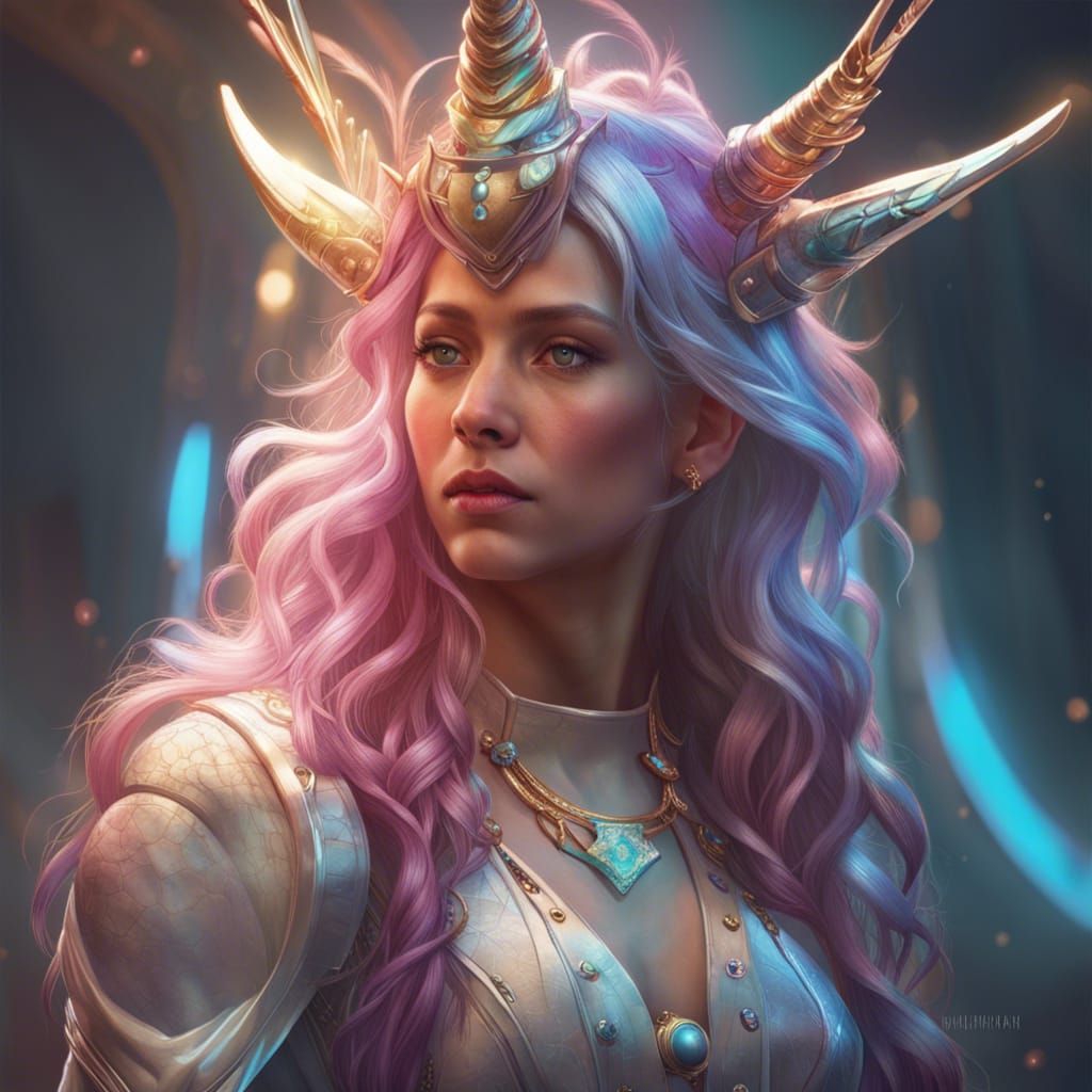 Human unicorn hybrid