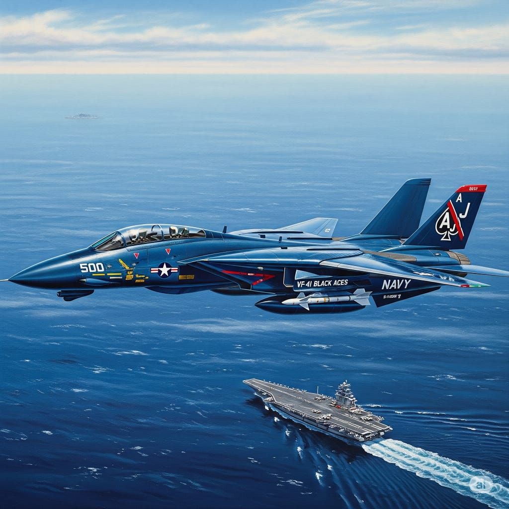 Grumman F-14D, VF-41 Black Aces, #1