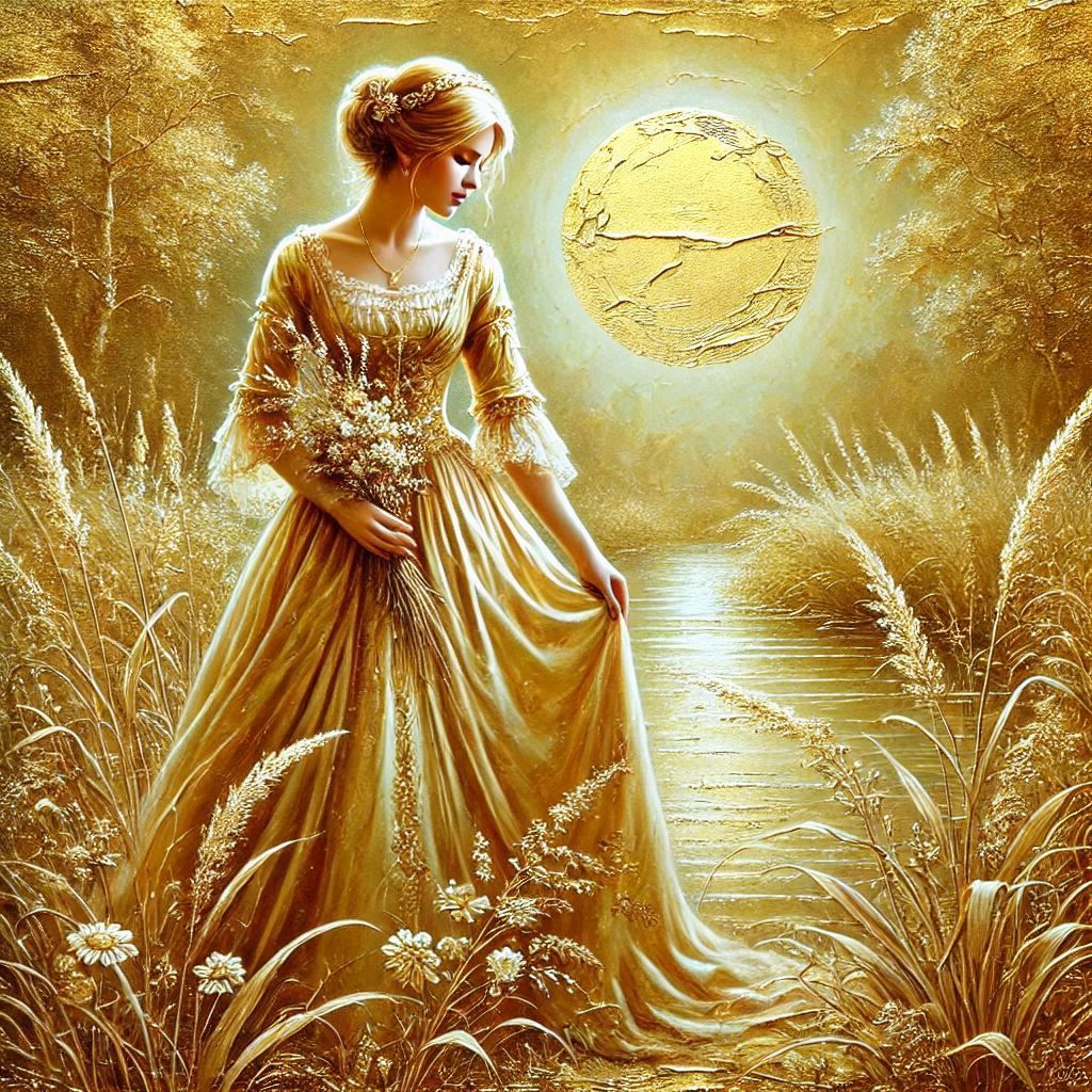 Golden woman