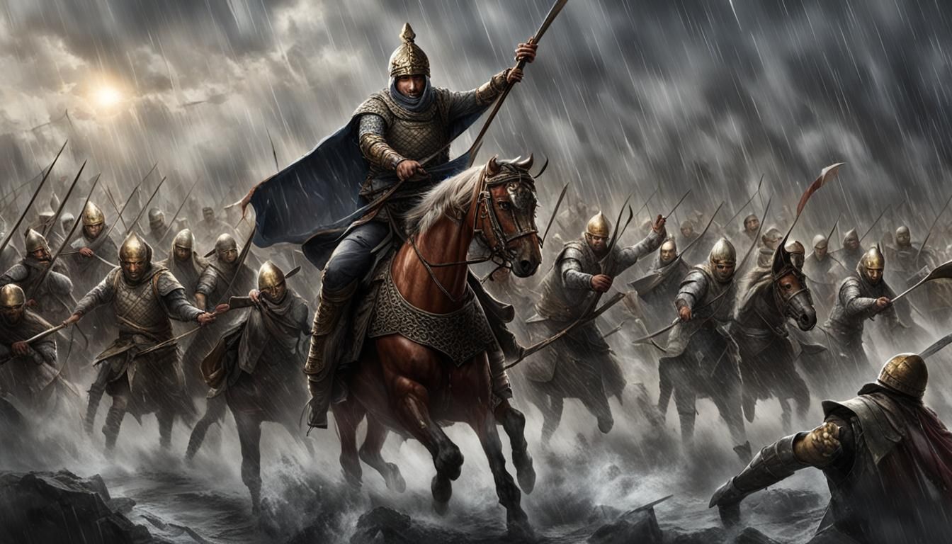 **[Dall-E Prompt]**

*Hero of Turkish History: Kür-shad and ...