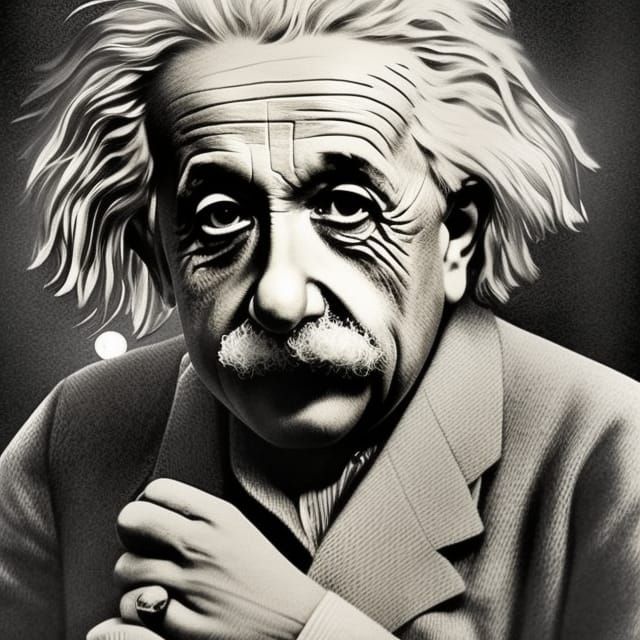 Albert Einstein - AI Generated Artwork - NightCafe Creator